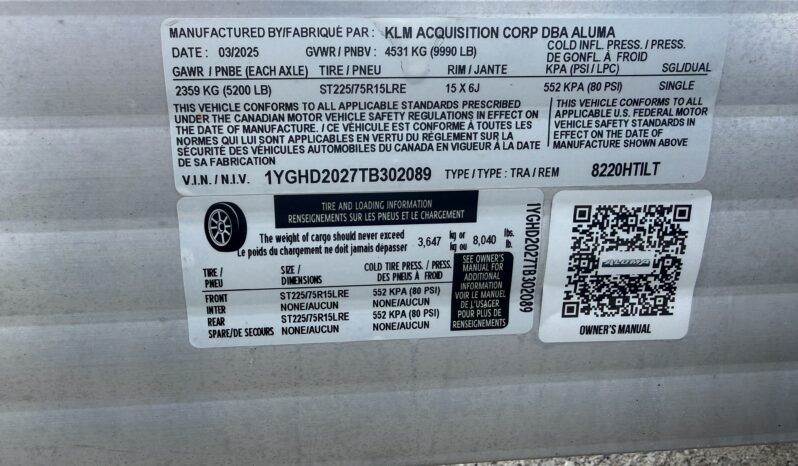 
								2089 – 2026 Aluma Trailer full									